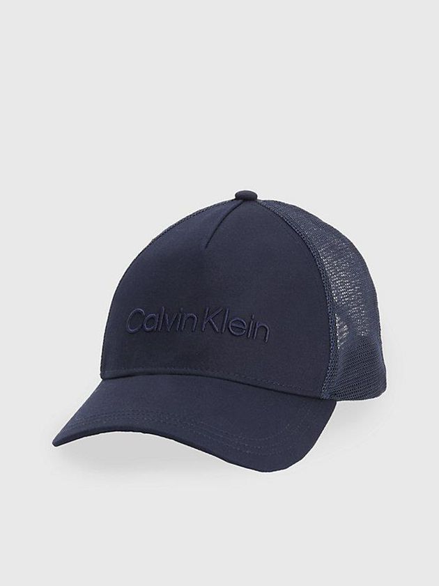 Calvin Klein USA Organic Cotton Trucker Mens Cap Navy 6743285-RV